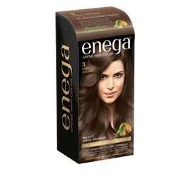 Enega Creme Hair Color With Argan Oil & Green Tea Extract 150 ml - Dark Brown 3-56