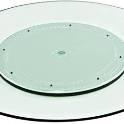 easyroot Lazy Susan for Dinning Table, Easier to Serve Coffee or Tea, Curry's-Orignal-18" Clear Trivet image 2