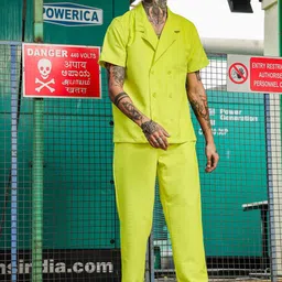 House of Koala Textured Shirt With Trouser Co-Ords-image-54