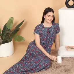 Sweet Dreams Printed Maxi Nightdress-image-63