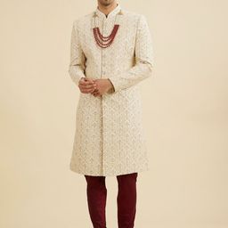 Manyavar Men Embroidered Sherwani Set-12