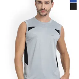 FTX Pack Of 3 Colourblocked Dry-Fit Round Neck Gym Vests 709-1_709-2_709-9-S-image-21