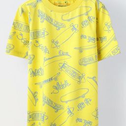 SPUNKIES Boys Biker Printed Applique T-shirt-image-82