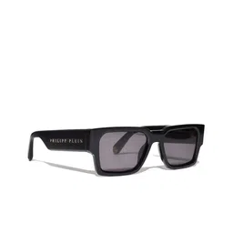 PHILIPP PLEIN Men Grey Lens & Black Rectangle Sunglasses with UV Protected Lens-picture-14