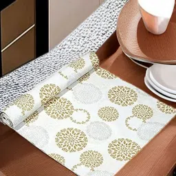 REVEXO White & Green Printed Water-Resistant Shelf Liner-image-95