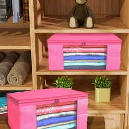 Kuber Industries Pink Set of 6 Regular Drawer Organiser Organisers image 2