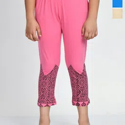 BAESD Girls Pack of 3 Mid-Rise Printed Capris-picture-19