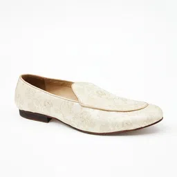 Manyavar Men Textured Loafers-image-74