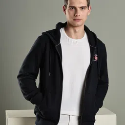Tommy Hilfiger Europe Hooded Pure Cotton Front-Open Sweatshirt-image-79
