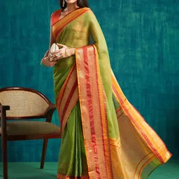 RACHNA Checked Zari Kanjeevaram Saree-13