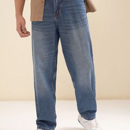 HIGHLANDER Men Relaxed Fit Heavy Fade Loose Fit Jeans-picture-34