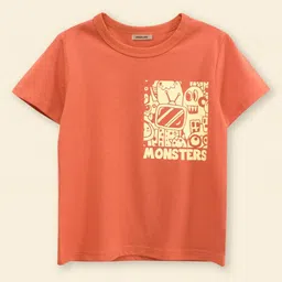 INCLUD Boys Printed Round Neck Cotton T-shirt-image-88