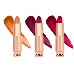 krayons Set Of 3 Classy Long Stay Matte Lipstick 3.5 g Each - 162 - 196 - 152-image-28