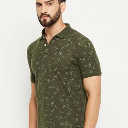 GET GOLF Men Printed Polo Collar Monochrome Pockets T-shirt-image-87
