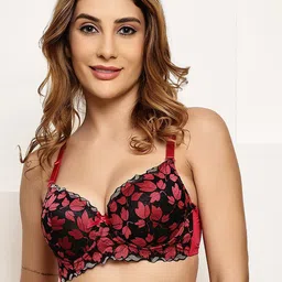 Quttos Flora Glow Intimates Women Full Coverage Underwired Lightly Padded T-Shirt Bra-image-22