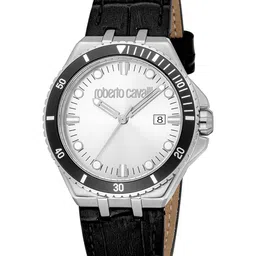 Roberto Cavalli Virtu Men Dial & Leather Wrap Around Straps Analogue Watch RC5G149L0015-picture-8