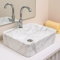 Designer Table Top Vessel Sink Wash Basin For Bathroom (19 x 15 x 5.5 Inch) Counter Top-image-39