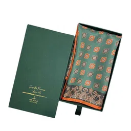 The Tie Hub Floral Printed Pure Silk Pocket Square-image-76