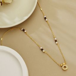 ATIBELLE Gold-Plated Artificial Stones and Beads Mangalsutra-image-33