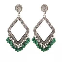Creative Frogs Silver-Plated Alloy Jhumkas-image-26