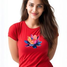 Storeily Women Floral Printed Tropical T-shirt-image-14