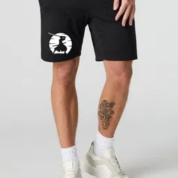 FABSTIEVE Men Graphic Printed Low-Rise Above Knee Cotton Regular Shorts-image-93