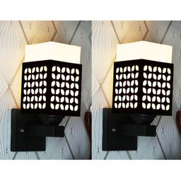 Gojeeva Brown Wood Square Wall Lamps-picture-12