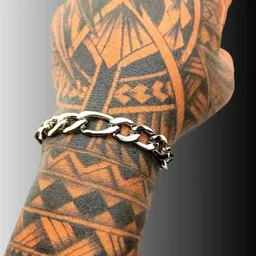 Dynamic Retail Global Men Silver-toned link bracelet-image-84