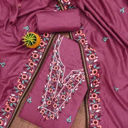 DIVASTRI Embroidered Unstitched Dress Material-picture-33