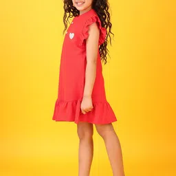 Anthrilo Flutter Sleeve Fit & Flare Dress image 5