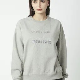 R&B Women Printed Long Sleeves Pullover Sweatshirt-picture-3