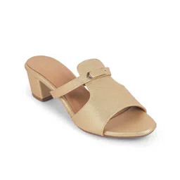 Tresmode Women Leather Block Heel Sandals-14