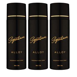 Signature Set Of 3 Men Alloy Long Lasting Deodorant Body Spray - 200 ml Each-image-13