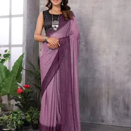 LeeliPeeri Designer Embellished Beads and Stones Silk Blend Ready to Wear Saree-image-87