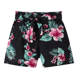 CrayonFlakes Girl Floral Printed Mid-Rise Shorts-image-49