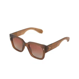 BAYBERRY Unisex Brown Lens & Brown Square Sunglasses with-8