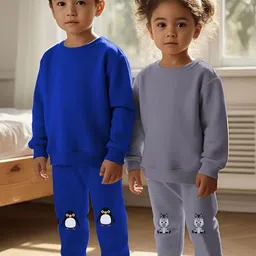 Toddylon Kids Pack Of 5 Printed Cotton Mid-Rise Joggers image 3