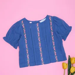 AKKRITI BY PANTALOONS Floral Cotton Top-image-93
