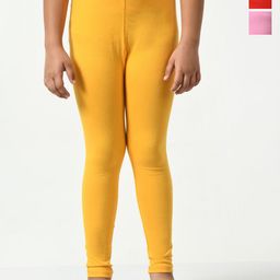 KAYU Girls Pack Of 3 Ankle Length Leggings-image-84