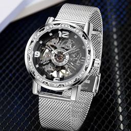 FORSINING Men Round Dial & Stainless Steel Straps Analogue Watch FSG8209M4TT6-picture-13