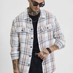 Snitch Men Checked Open Front Jacket-0