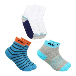 BAESD Infants Pack Of 3 Patterned Ankle-Length Socks image 1