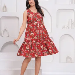 all about you Print A-Line Dress-21