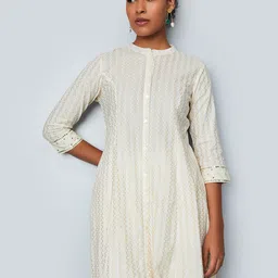 max Women Striped Mirror Work Anarkali Kurta-picture-58