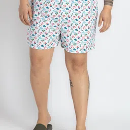 UNSIZED Printed Pure Cotton Boxer USBX-224-BX001-Off White-image-54
