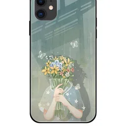 QRIOH Floral Printed iPhone 12 Back Case Mobile Accessories-picture-21