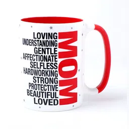 Archies White & Black Printed Ceramic Matte Cups and Mugs-26