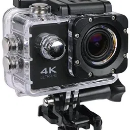 Enfogo 170 Degree Wide Angle with 2 Inch LCD Screen (12 years Warranty ) 4K 1080p Action Camera 16MP vlog waterpoof Sports and Action Camera-17