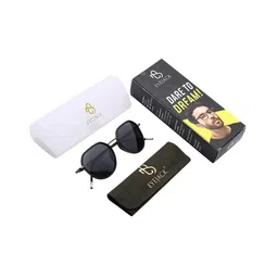 Eyejack Unisex Round Sunglasses With Polarised and UV Protected Lens 2502PCL1470-Black image 3