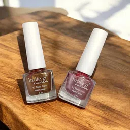 Indie Nails Pack of 2 Rose & Radiance Quick Dry & Long Lasting Nail Polish-picture-24